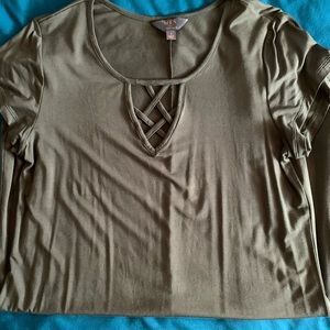 New WOT Army Green Mix Dress